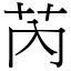 芮字|漢字:芮 (注音:ㄖㄨㄟˋ,部首:艸) 